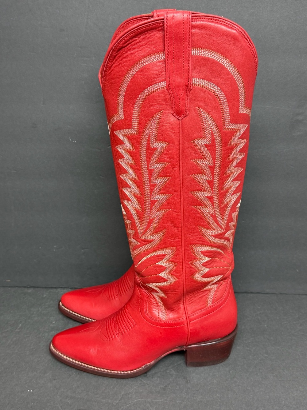 NEW Tecovas The Abby Women's 7B Crimson Cowhide Leather Western Cowgirl Boots